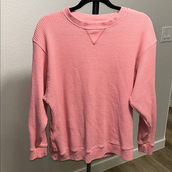 Aerie Rose Waffle Knit Top - Picture 2 of 7